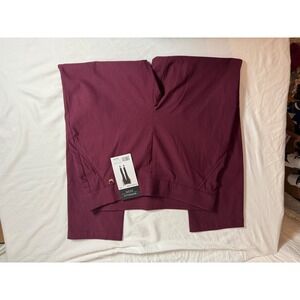 Rafaella Womens‎ Slim Ankle Pants Winetasting Burgundy RSBFC059 Size 12 NWT